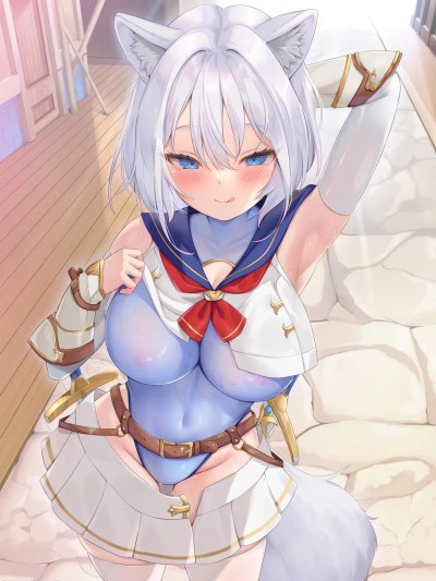 [暁の繁体翻訳] [聖華快楽書店 (よろず)] 白狼剣士ハティちゃんのえっちな冒険の書 [中国翻訳] [DL版]