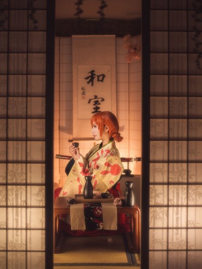 《銀魂》神樂大正和服 C O S P L A Y